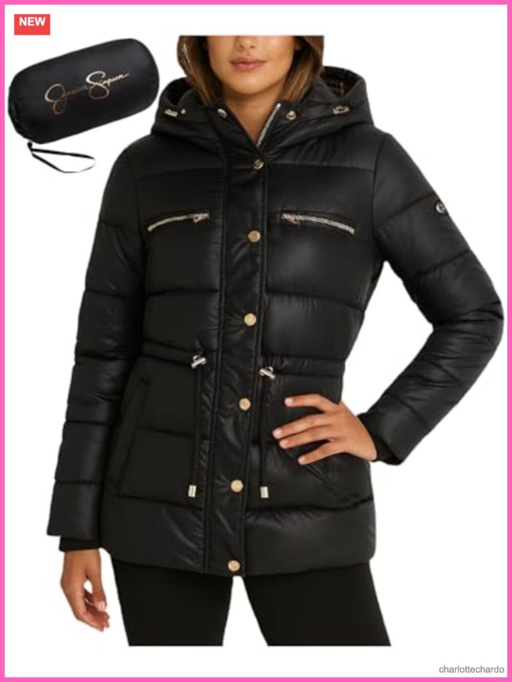 Packable Quilted Puffer Jacket Full Zip Lightweight Insulated
